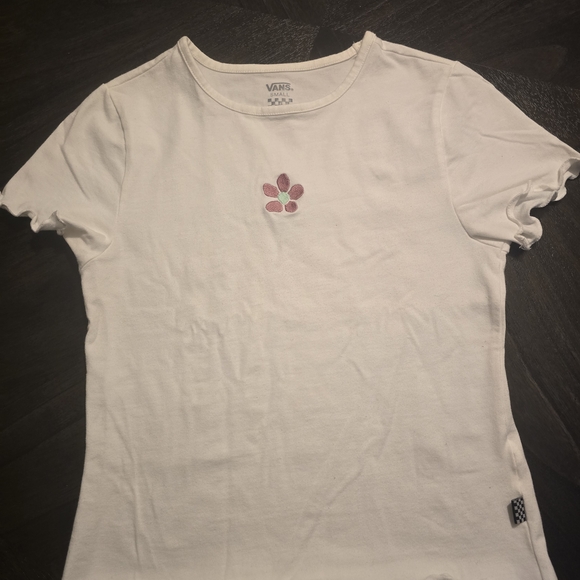 Vans Cream T-Shirt - Picture 1 of 2